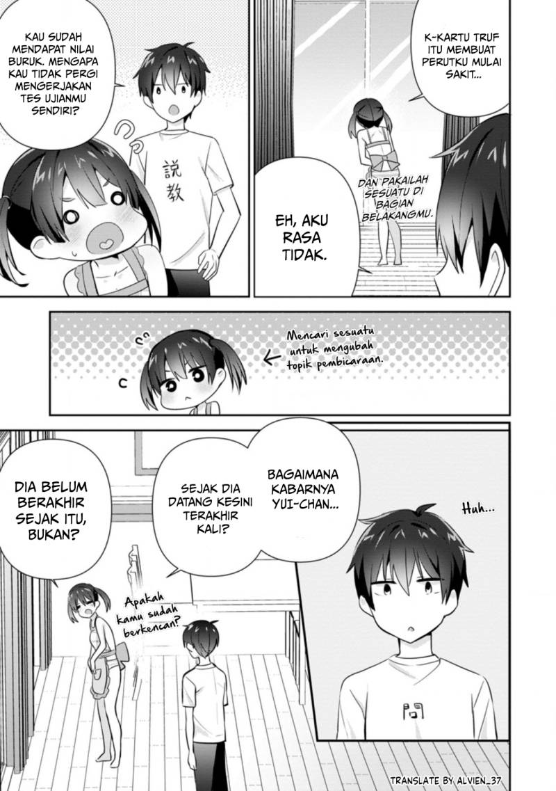 The Cute Girl Sitting Next to Me Is Trying to Make Me Fall in Love With Her as a Way to Ridicule Me Chapter 12 Bahasa Indonesia